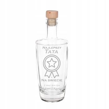 KARAFKA SENSO 700ML DO WHISKY NALEWEK Z GRAWEREM