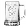 Szklany Kufel Do Piwa Z Uchwytem Grawerowany Dwustronny 620ml