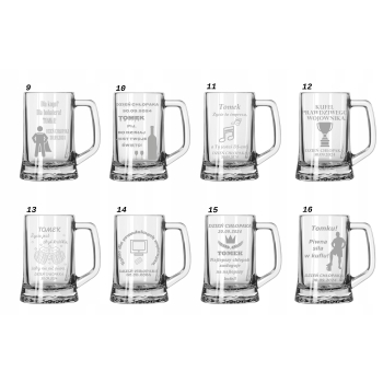 Personalizowany kufel do piwa z grawerem Prezent na dzień chłopaka 620ml