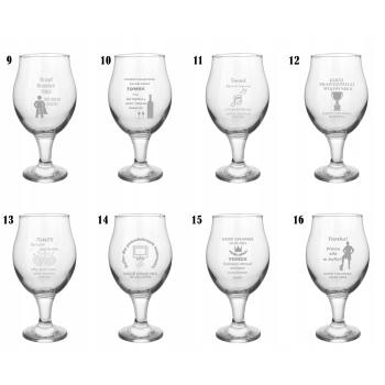 Szklanka Do Piwa Na Nóżce Pokal 570ml z grawerem Dzień Chłopaka
