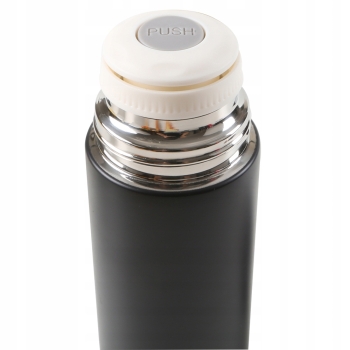 Termos nierdzewny 500ml z filiżanką czarny z grawerem personalizacja