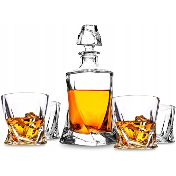 Zestaw Whisky Karafka 6 Szkl. Kryształ Grawer Ślub Rocznica Personalizacja