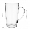 Kubek Szklany Wysoki 400ml z grawerem logo Dzień Babci Kobiet Matki