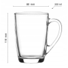 Zestaw 2 Szklanych Kubków 300ml Grawer Logo Prezent Dzień Babci Dziadka